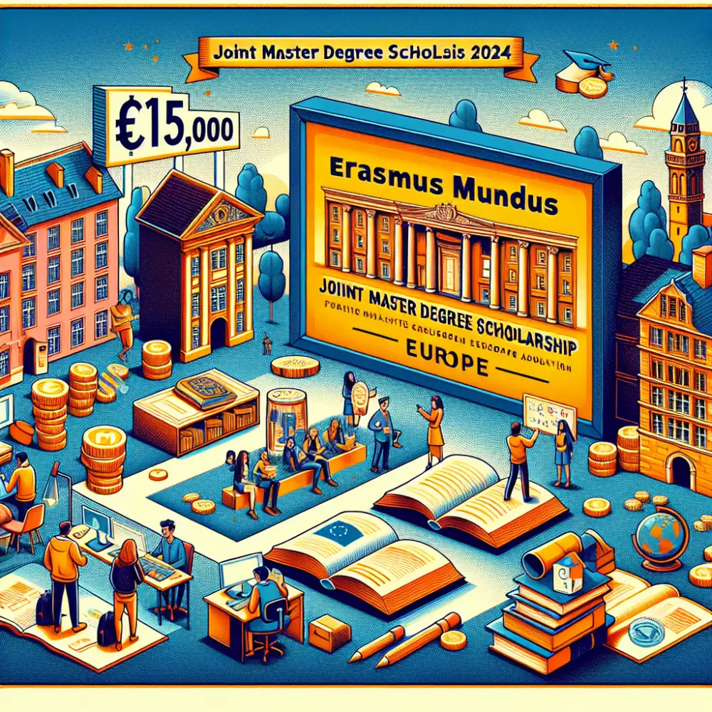 €15,000 Erasmus Mundus Joint Master Degree Scholarships Europe 2024