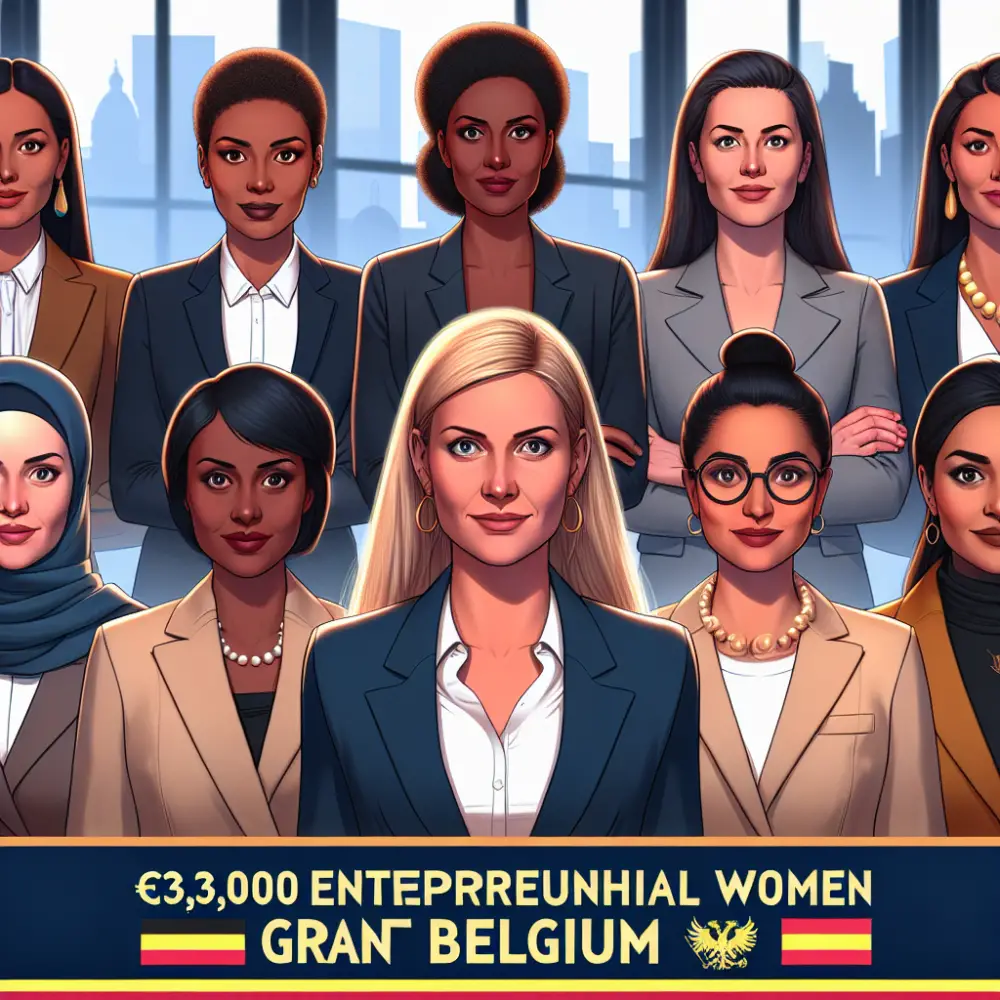 €3,000 Entrepreneurial Women Grant Belgium 2024