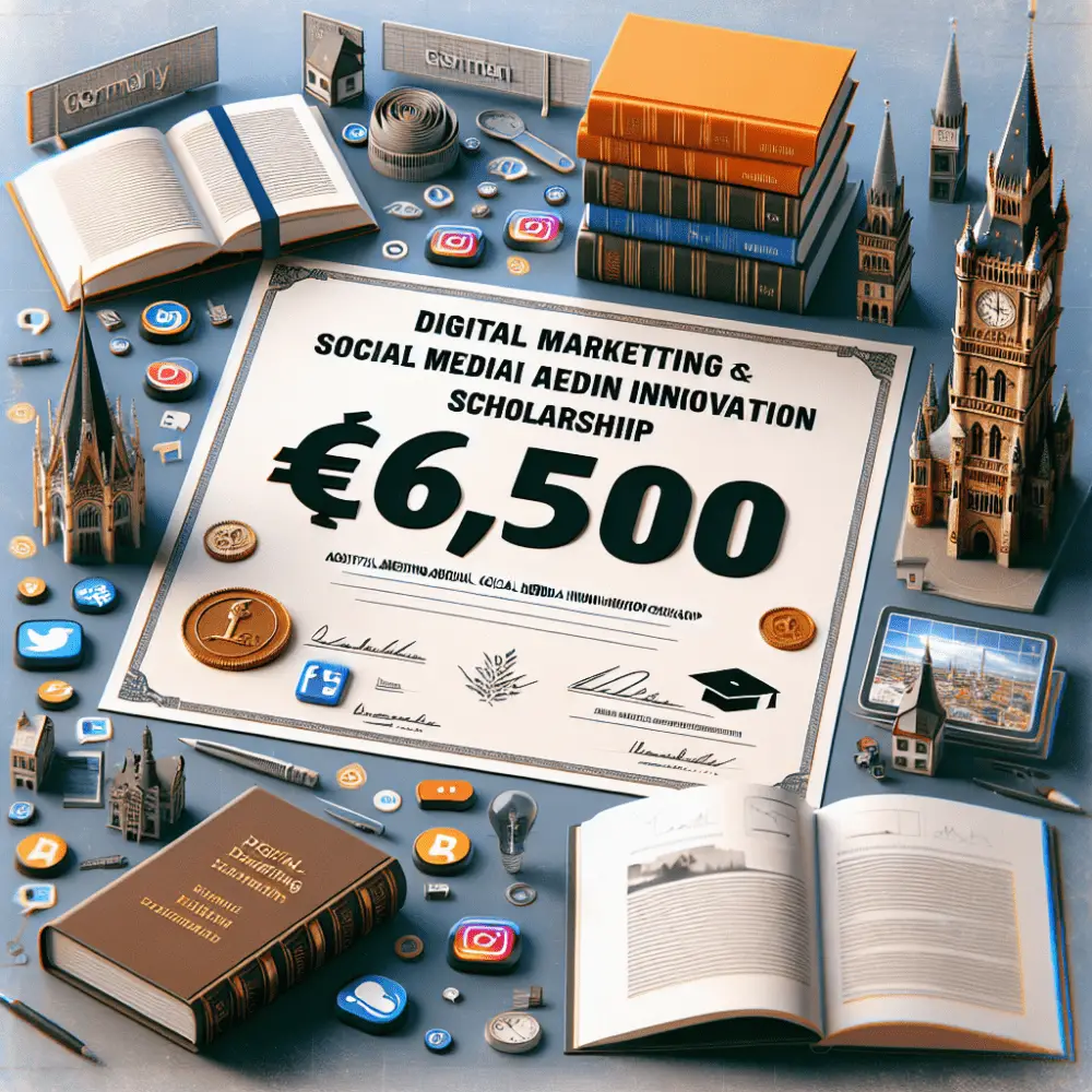 €6,500 Digital Marketing and Social Media Innovation Scholarship in Germany, 2025