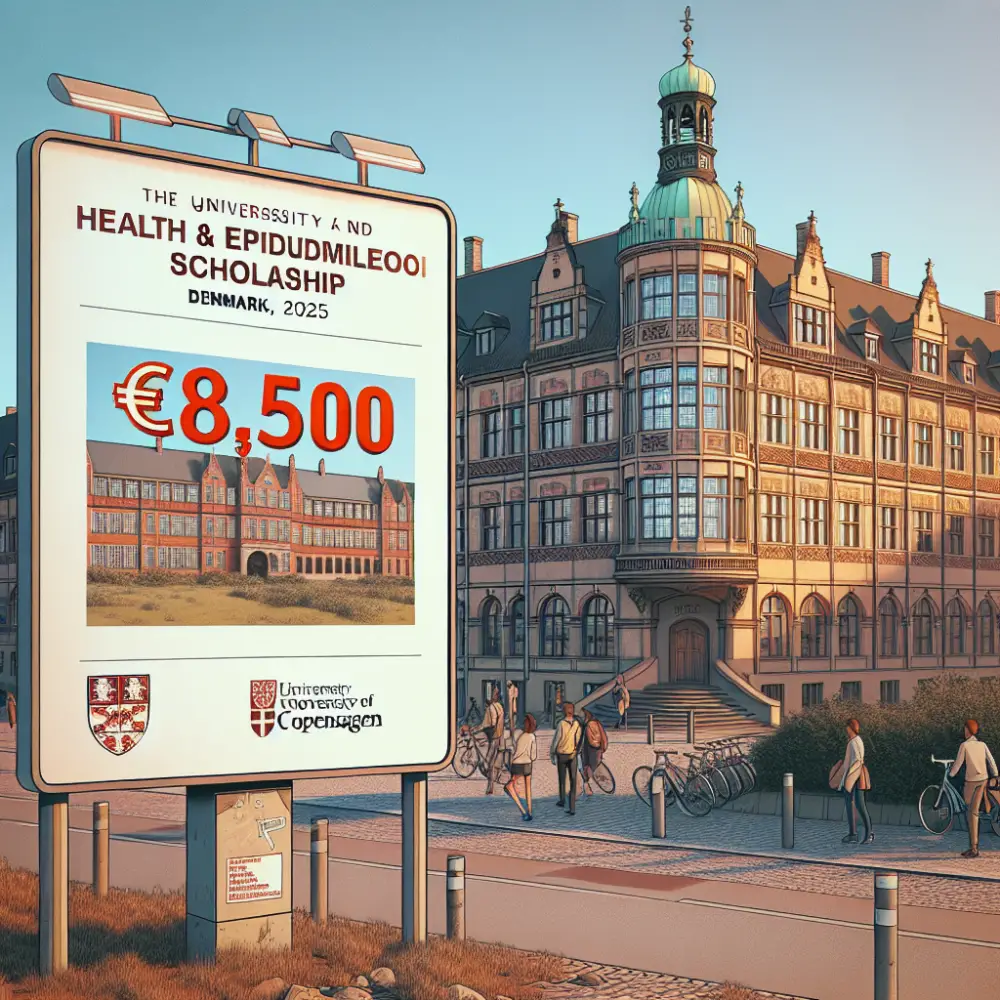 €8,500 Public Health and Epidemiology Scholarship at University of Copenhagen, Denmark, 2025