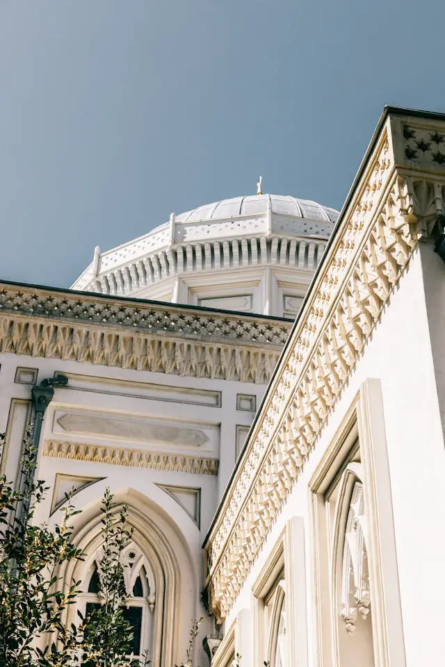 emir abdelkader mosque under blue sky