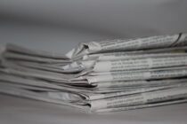 folded newspapers