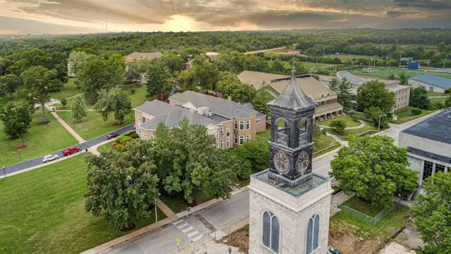 the clock tower in westminster college