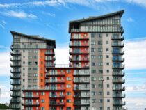 Gray, Red, and Orange Concrete Building