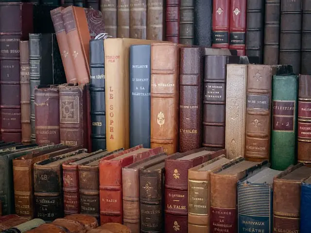 books bookshelf old antique