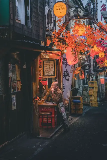 street city japan dusk shinjuku