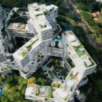 birds eye view photography of white concrete building