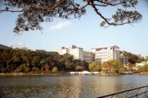 college in taiwan by the river