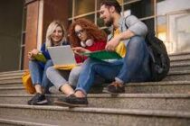 College students exploring Stock Photos, Royalty Free College