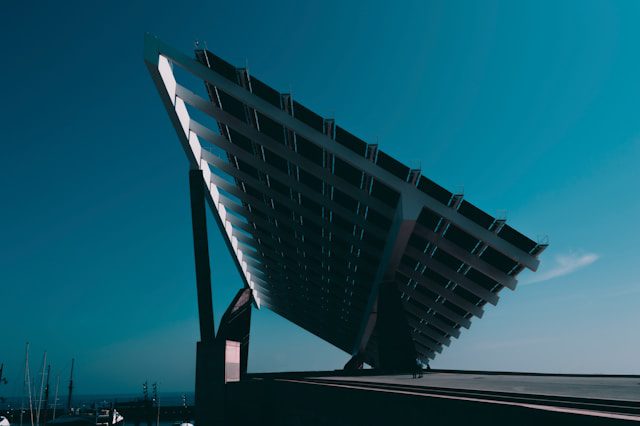 black and silver solar panel