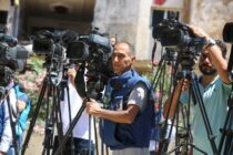 operators behind cameras in gaza